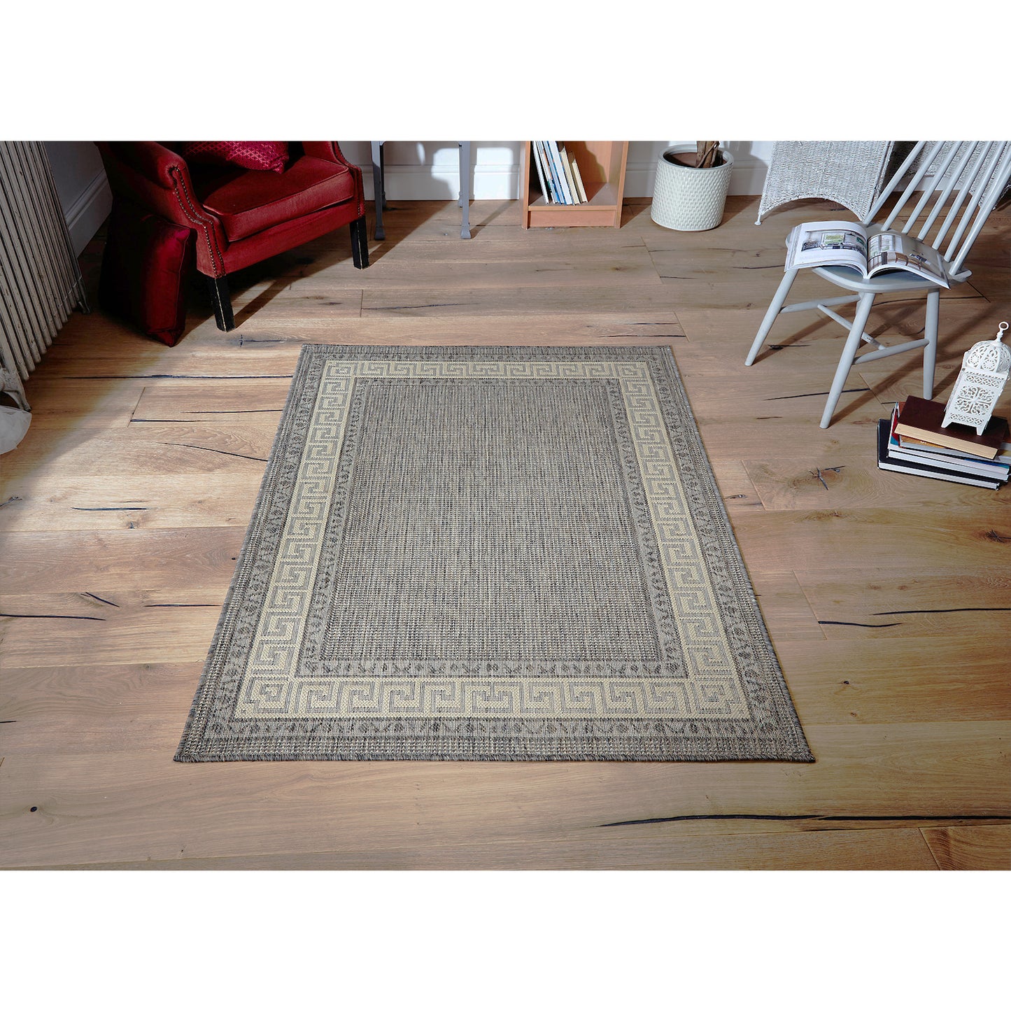 Greek Key Flatweave