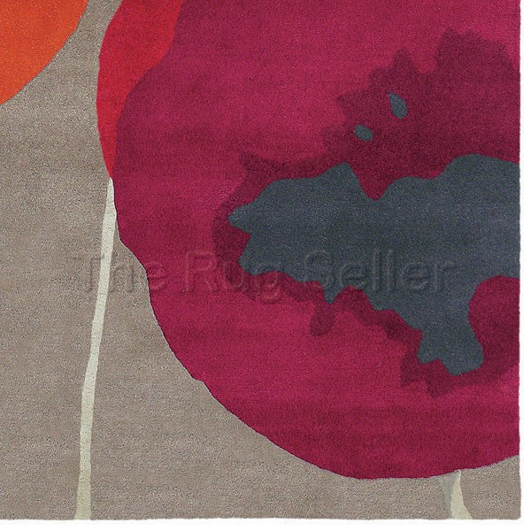 Sanderson Poppies Red/Orange Rug