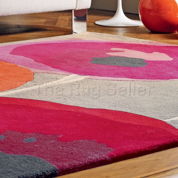 Sanderson Poppies Red/Orange Rug