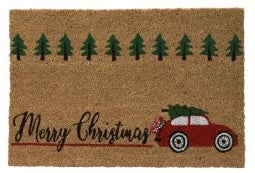 Merry Christmas Car Doormat - 60cm x 40cm