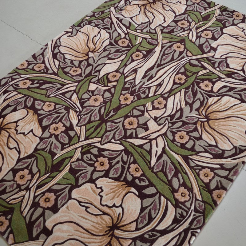 William Morris Pimpernel Aubergine Rug