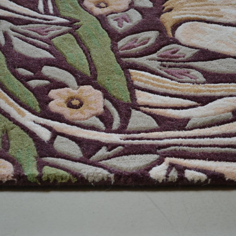 William Morris Pimpernel Aubergine Rug