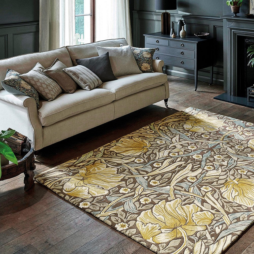 William Morris Pimpernel Bullrush Rug