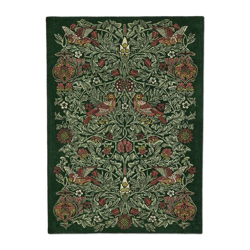 William Morris Bird Tump Green Rug