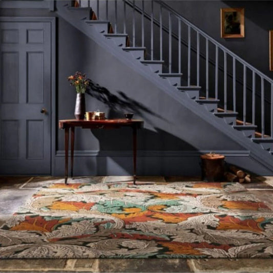 William Morris Acanthus Leaf Forest Rug