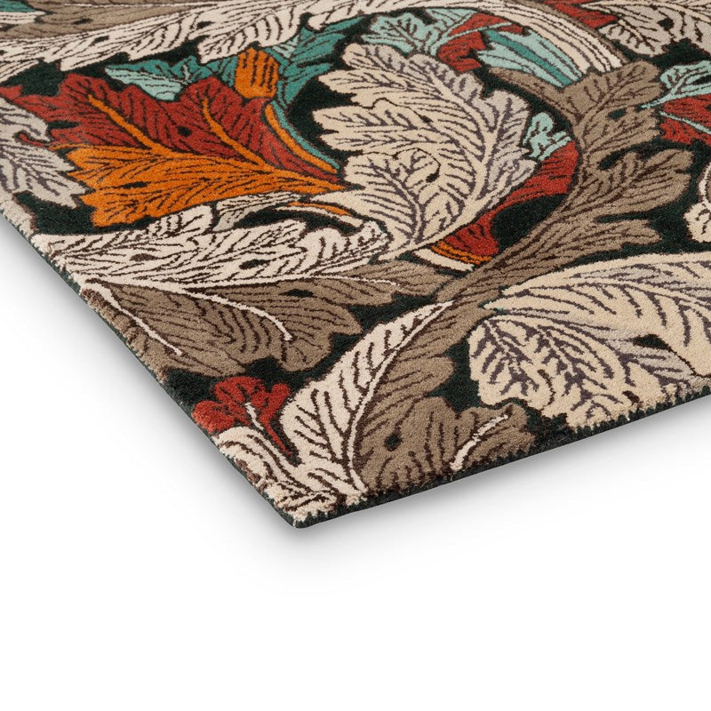 William Morris Acanthus Leaf Forest Rug