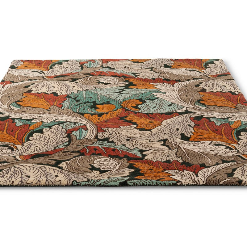 William Morris Acanthus Leaf Forest Rug