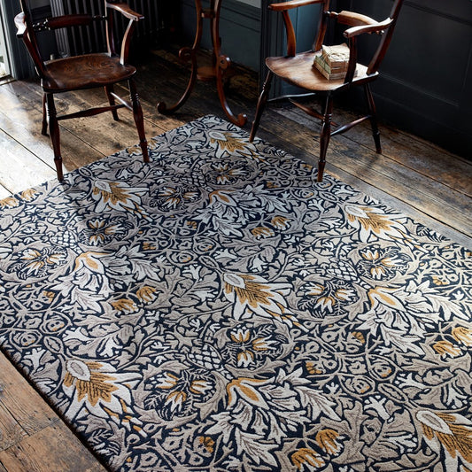 William Morris Snakeshead Indigo Rug