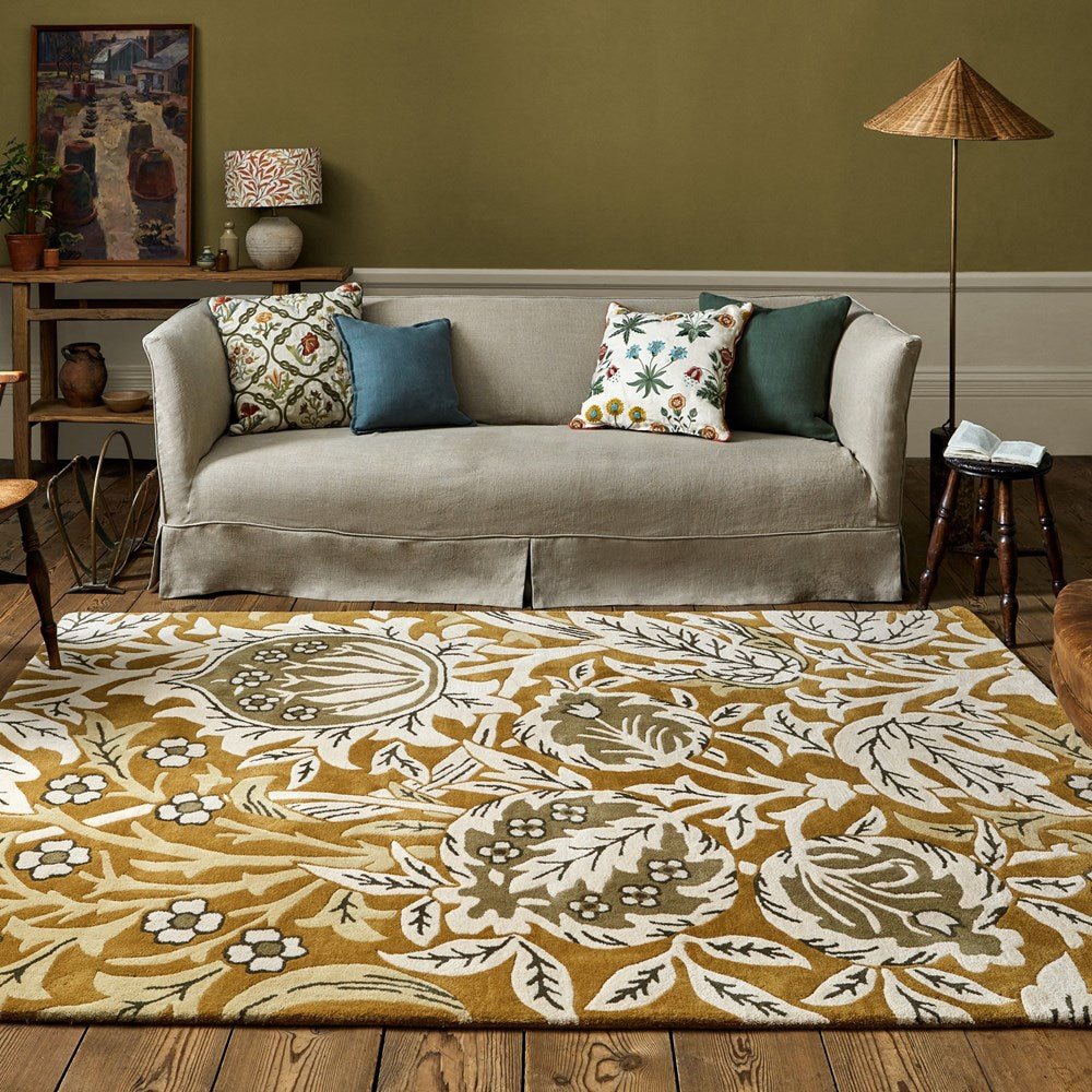 William Morris Elmcote Gold Rug