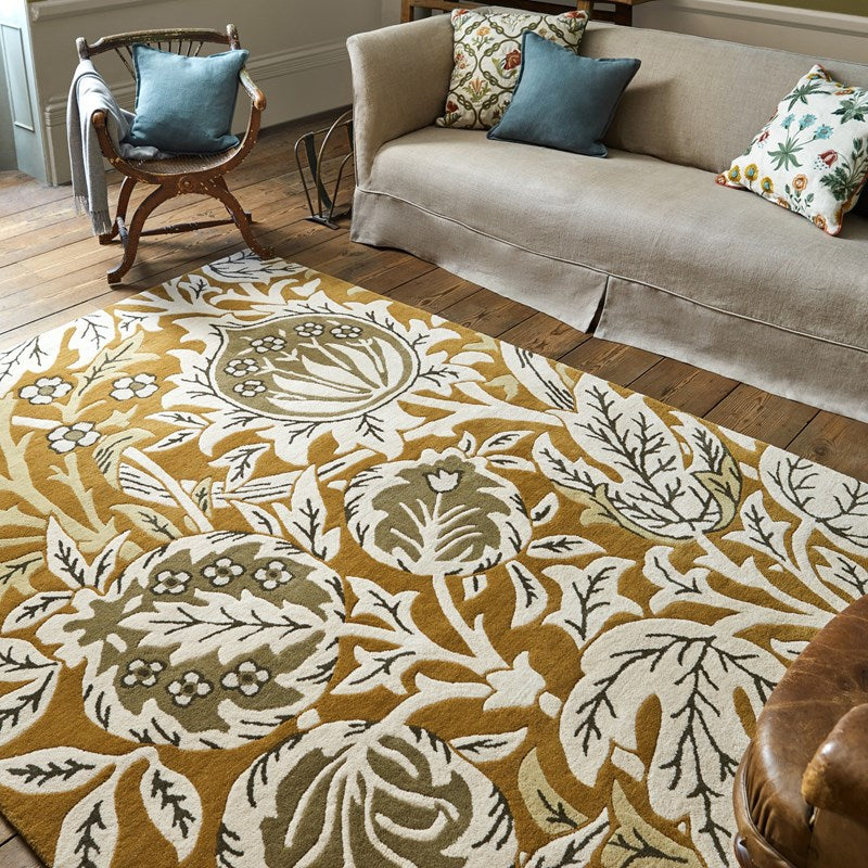 William Morris Elmcote Gold Rug