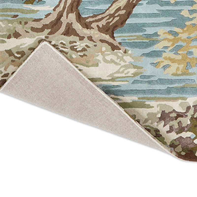 Sanderson Ancient Canopy Fawn Olive Green Rug