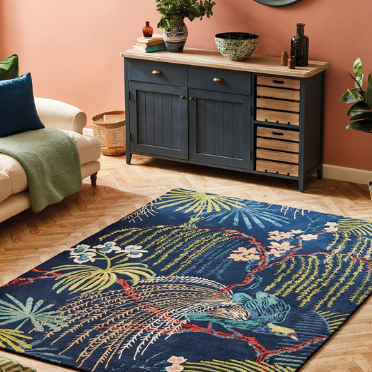 Sanderson Rainforest Tropical Night Rug