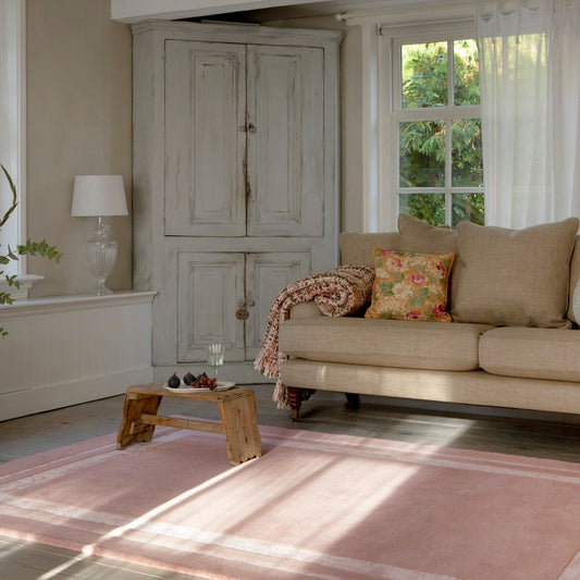 Laura Ashley Redbrook Blush Pink Rug