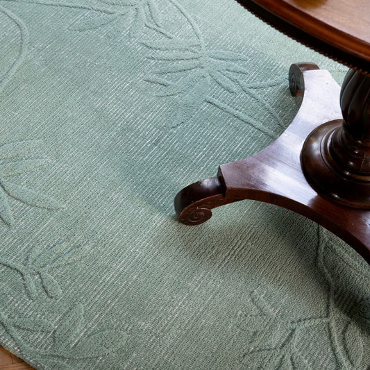 Laura Ashley Mari Botanical Mineral Green Rug