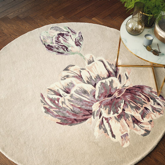 Ted Baker Tranquility Round Beige Circle Rug