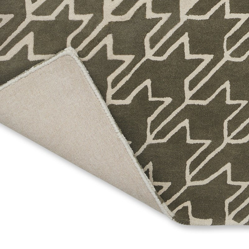 Ted Baker Houndstooth Grey Rug