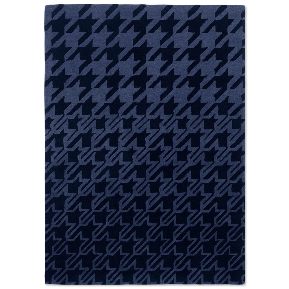 Ted Baker Houndstooth Dark Blue Rug