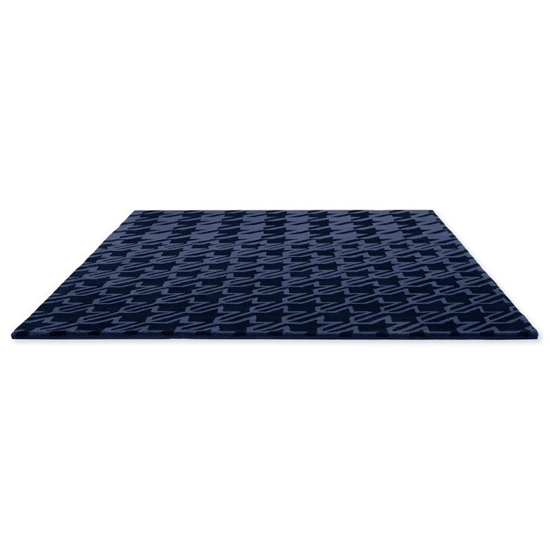 Ted Baker Houndstooth Dark Blue Rug