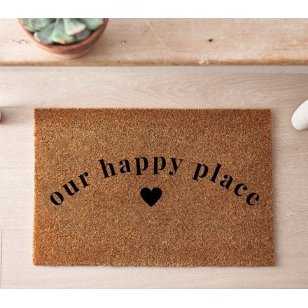 Our Hapy Place Doormat - 60cm x 40cm