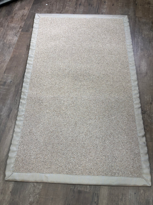 100% Wool Loop Taped (Beige) - 150cm x 90cm