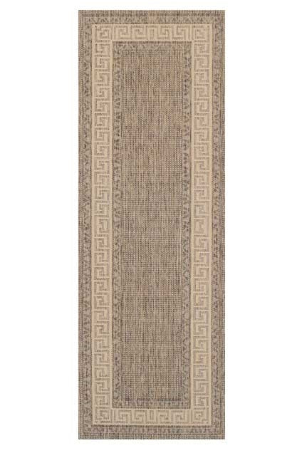 Greek Key Grey Runner - 60cm x 1.8m